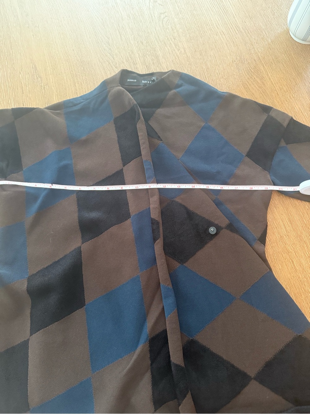 Proenza Schouler Vanne Argyle Cape Sweater NWT MEDIUM - Picture 9 of 10